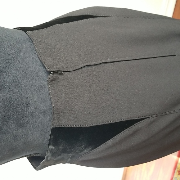 VALENTINO BOUTIQUE Vintage S606 Black Skirt Suit with Velvet Inset Size 10 NWT!! - Picture 11 of 13